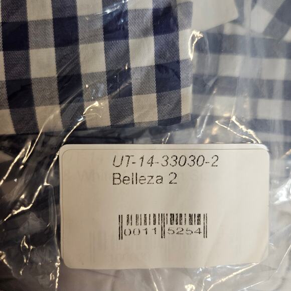 New Untuckit Belleza Plaid Button Down Cotton Long Sleeve Shirt Sz 2 - Picture 12 of 12